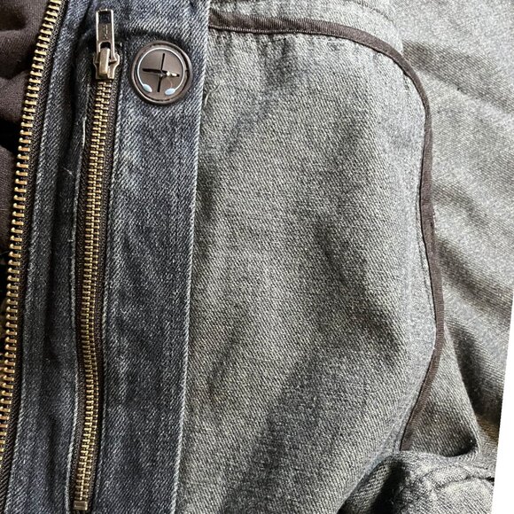 Harley Davidson Denim Jean Jacket 3XL Mens Fabric Sleeves - Picture 9 of 16